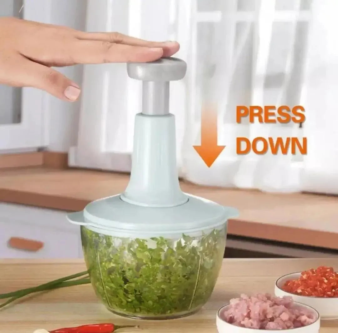 Push Vegetable Cutter Multi-Use Kitchen Essential ABS Multicolor